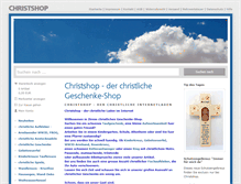 Tablet Screenshot of christshop.de